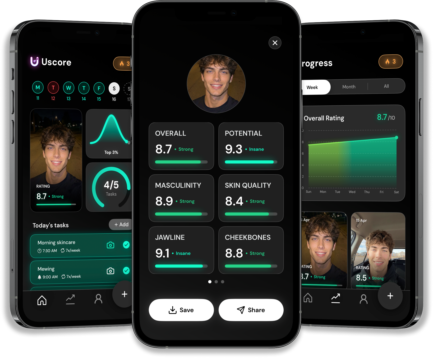 Uscore app preview